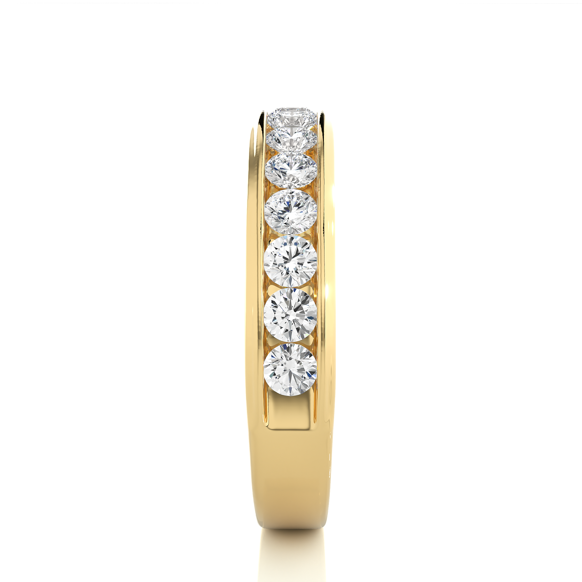 0.92 Carat H Color VS1 Clarity Diamond Studded Natural Diamond Ring.